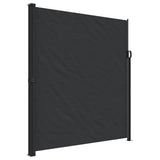 Tenda da Sole Laterale Retrattile Nera 220x300 cm