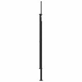 Tenda da Sole Laterale Retrattile Nera 220x300 cm