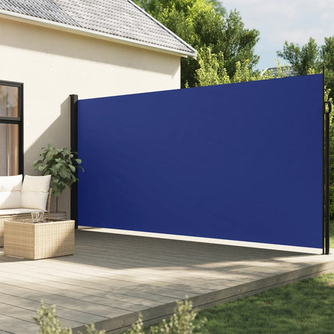 Tenda da Sole Laterale Retrattile Blu 220x300 cm