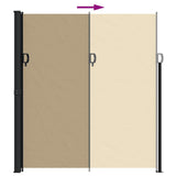 Tenda da Sole Laterale Retrattile Beige 220x300 cm