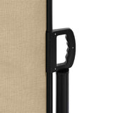 Tenda da Sole Laterale Retrattile Beige 220x300 cm