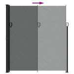 Tenda da Sole Laterale Retrattile Antracite 220x300 cm