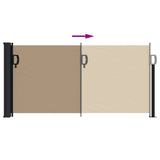 Tenda da Sole Laterale Retrattile Tortora 100x500 cm