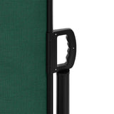 Tenda da Sole Laterale Retrattile Verde Scuro 100x500 cm