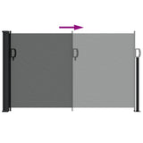 Tenda da sole laterale retrattile antracite 120x500 cm