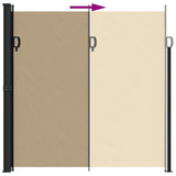 Tenda da Sole Laterale Retrattile Beige 200x500 cm