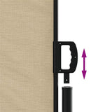 Tenda da Sole Laterale Retrattile Beige 220x500 cm