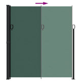 Tenda da Sole Laterale Retrattile Verde Scuro 220x500 cm