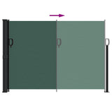 Tenda da Sole Laterale Retrattile Verde Scuro 140x600 cm