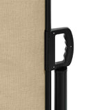 Tenda da Sole Laterale Retrattile Beige 200x600 cm