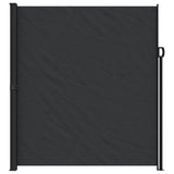 Tenda da Sole Laterale Retrattile Nera 220x600 cm