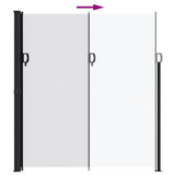 Tenda da Sole Laterale Retrattile Bianco 220x600 cm