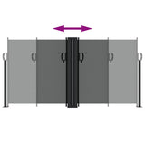 Tenda da Sole Laterale Retrattile Antracite 120x600 cm