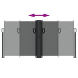 Tenda da Sole Laterale Retrattile Antracite 120x600 cm