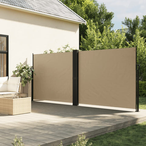 Tenda da Sole Laterale Retrattile Beige 160x600 cm