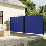 Tenda da Sole Laterale Retrattile Blu 180x600 cm