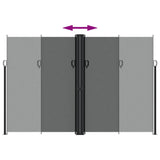 Tenda da Sole Laterale Retrattile Antracite 220x600 cm