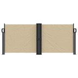 Tenda da Sole Laterale Retrattile Beige 100x1000 cm