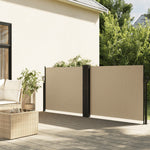 Tenda da Sole Laterale Retrattile Beige 100x1000 cm