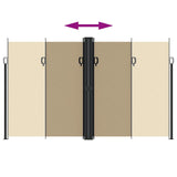 Tenda da Sole Laterale Retrattile Beige 200x1000 cm