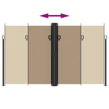 Tenda da Sole Laterale Retrattile Tortora 200x1000 cm