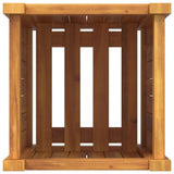 Fioriera Giardino con Rivestimento 31x31x50 cm Massello Acacia