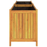 Fioriera Giardino con Rivestimento 199x38,5x50 Massello Acacia