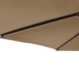 Ombrellone Giardino con Palo in Acciaio Tortora 225x225x212 cm