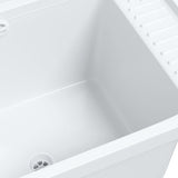 Lavabo a Parete Bianco 50x35x24 cm in Resina