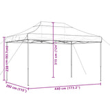 Tenda da Festa Pieghevole Pop-Up Verde 292x292x315 cm