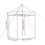 Tenda da Festa Pieghevole Pop-Up Verde 200x200x306 cm