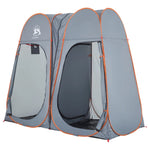 Tenda Privacy Pop-Up Grigio e Arancione Impermeabile