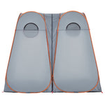 Tenda Privacy Pop-Up Grigio e Arancione Impermeabile