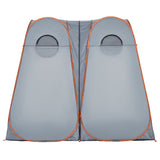 Tenda Privacy Pop-Up Grigio e Arancione Impermeabile