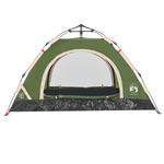 Tenda da Campeggio 2 Persone Verde a Rilascio Rapido