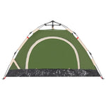 Tenda da Campeggio 2 Persone Verde a Rilascio Rapido