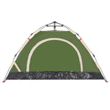 Tenda da Campeggio 2 Persone Verde a Rilascio Rapido