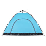 Tenda da Campeggio 4 Persone Blu a Rilascio Rapido