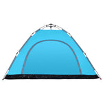 Tenda da Campeggio 5 Persone Blu a Rilascio Rapido
