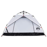 Tenda 3 Persone Bianca in Tessuto Oscurante a Rilascio Rapido