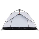 Tenda 3 Persone Bianca in Tessuto Oscurante a Rilascio Rapido