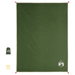 Tovaglia da Picnic con Picchetti Verde 205x155 cm