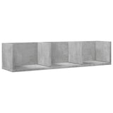 Mobili Parete 2 pz Grigio Cemento 75x18x16,5 cm in truciolato