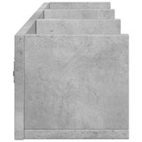 Mobili Parete 2 pz Grigio Cemento 75x18x16,5 cm in truciolato