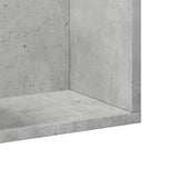 Mobili Parete 2 pz Grigio Cemento 75x18x16,5 cm in truciolato