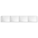 Mobili da Parete 2 pz Bianchi 99x18x16,5 cm Legno truciolato