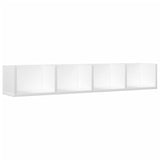Mobili da Parete 2 pz Bianchi 99x18x16,5 cm Legno truciolato
