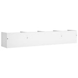 Mobili da Parete 2 pz Bianchi 99x18x16,5 cm Legno truciolato