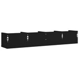 Mobili Parete 2 pz Neri 99x18x16,5 cm in Legno truciolato