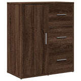 Credenza Rovere Marrone 60x31x70 cm in Legno truciolato